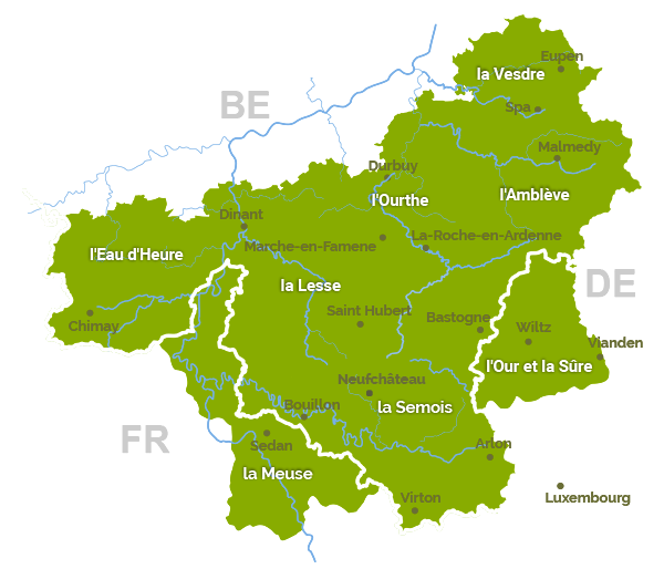 carte des ardennes belges