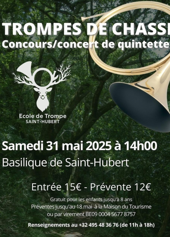 Concours de trompes de chasse à Saint-Hubert