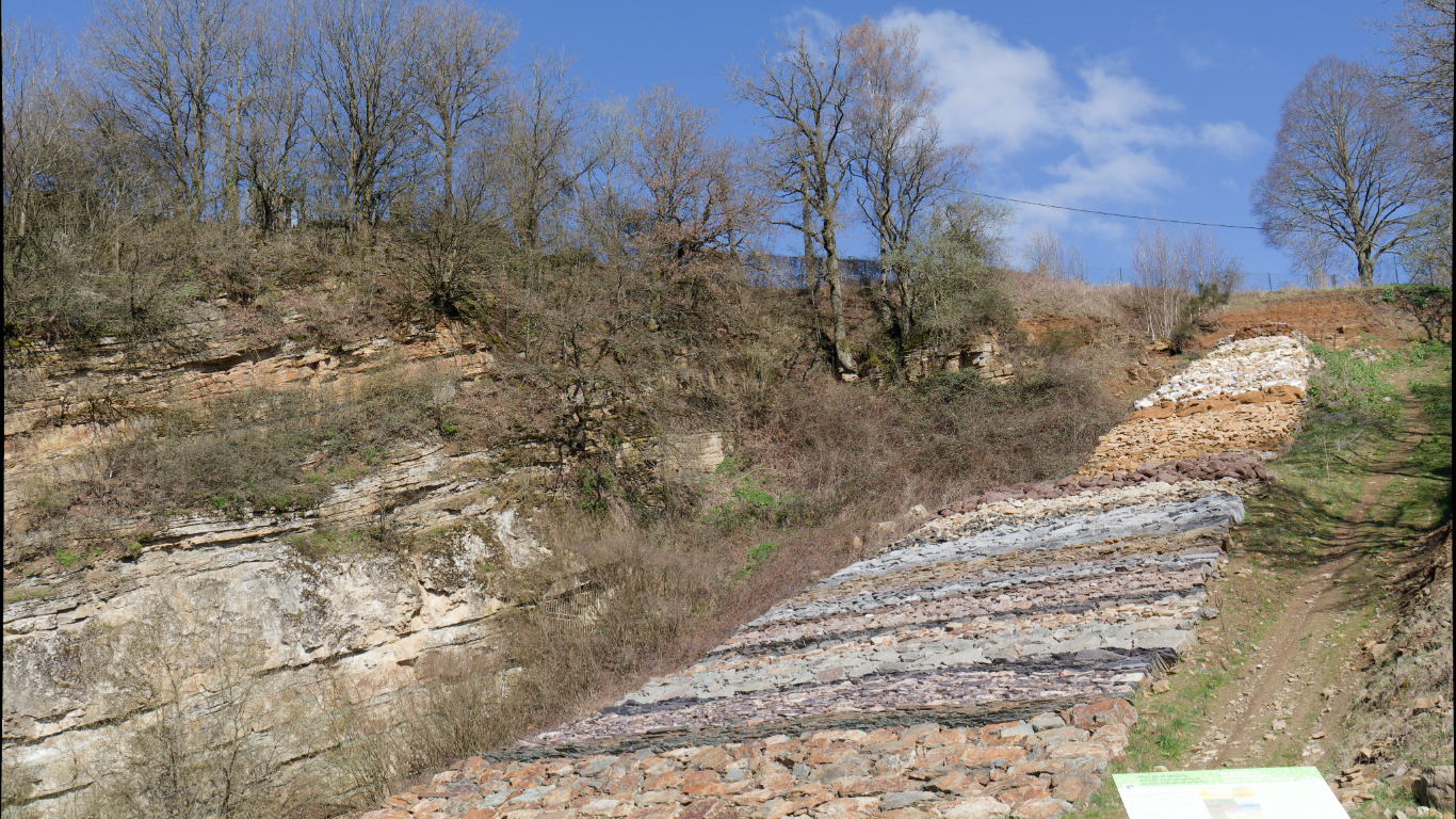 Le mur géologique de Géromont 