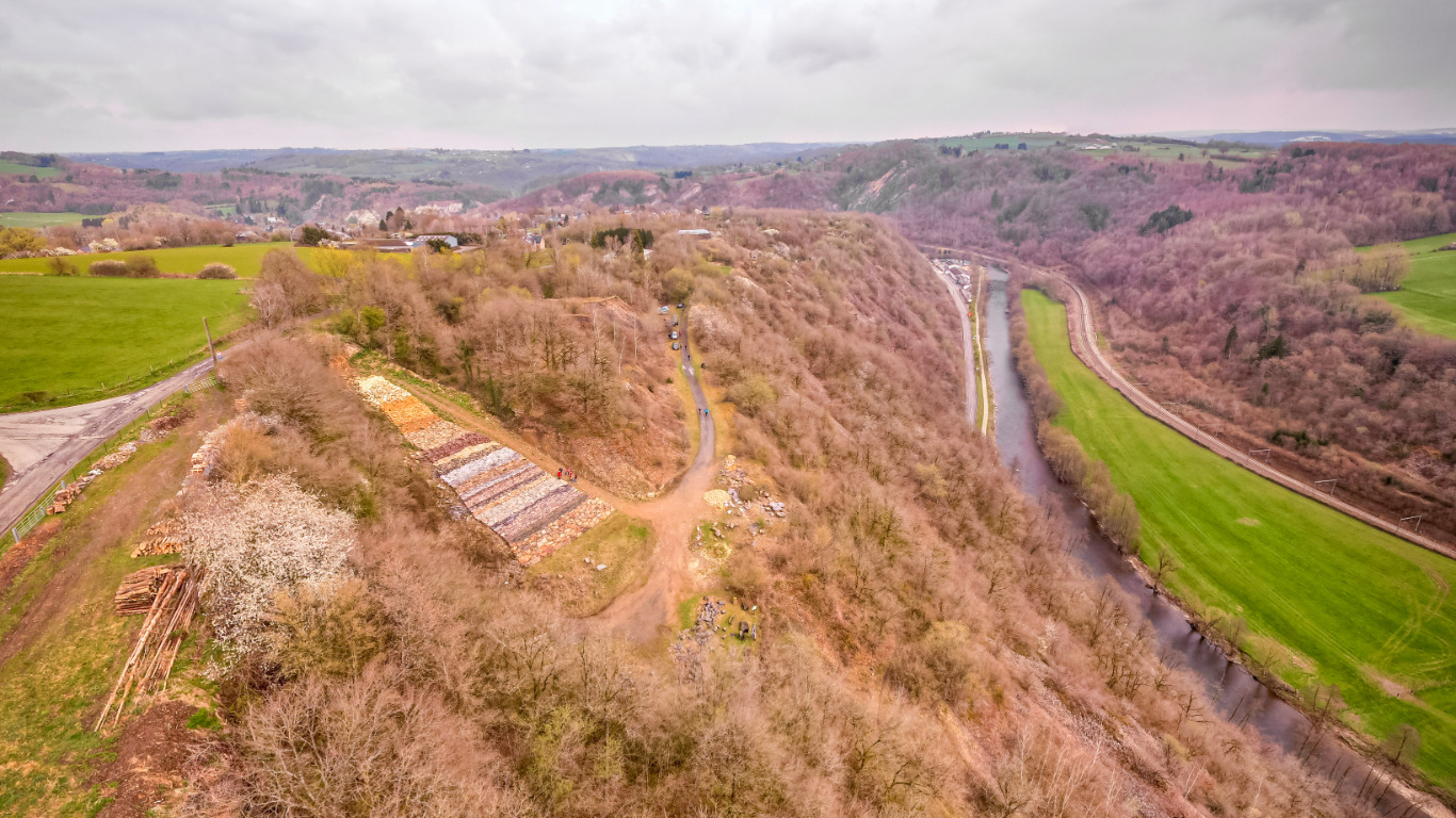 Le mur géologique de Géromont (Comblain-au-Pont)