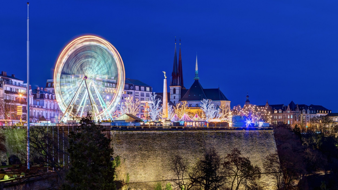 Marché de Noël  - Winter Light - Luxembourg
