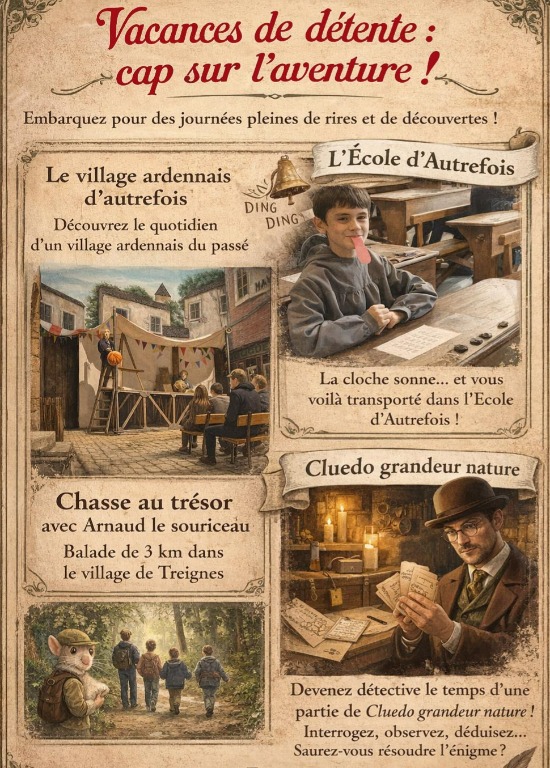 Vacances de détente :   cap sur l’aventure à l’Espace Arthur Masson.